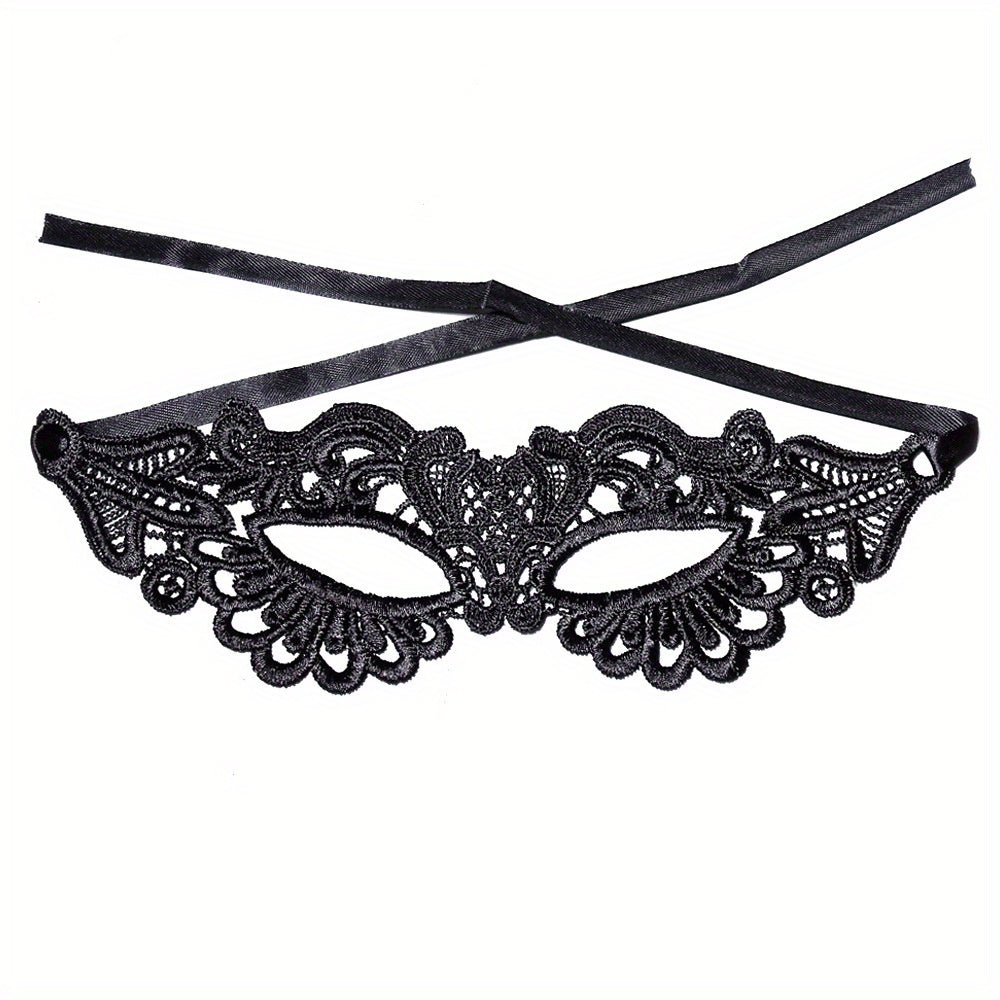 Máscara De Encaje Flexible Sexy Negra Máscara De Ojo Para Fiesta De Baile Disfraz De Mascarada Veneciana Máscaras Decorativas Para Mujer