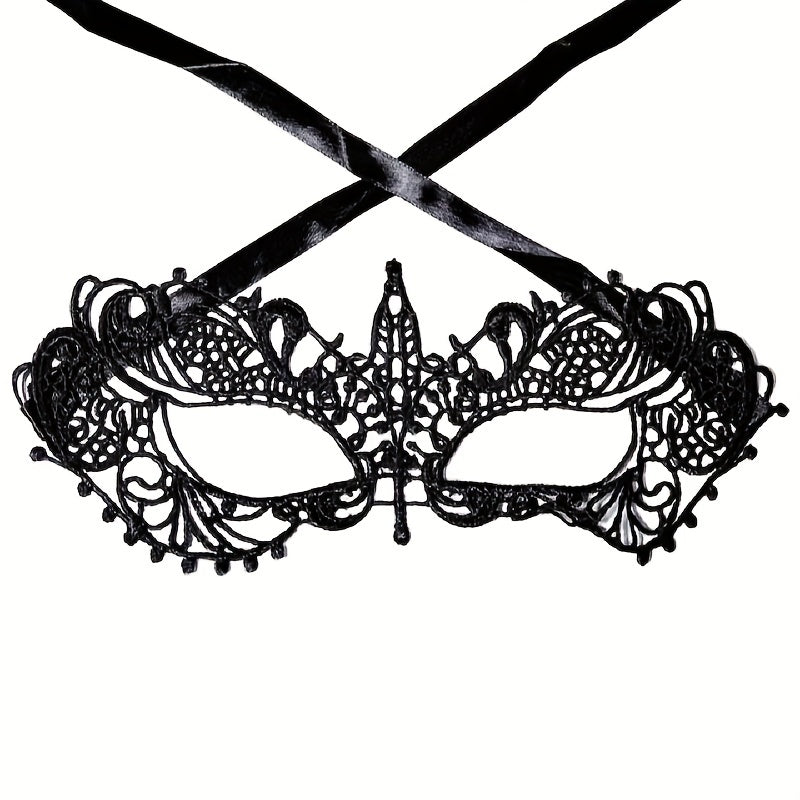 Máscara De Encaje Flexible Sexy Negra Máscara De Ojo Para Fiesta De Baile Disfraz De Mascarada Veneciana Máscaras Decorativas Para Mujer