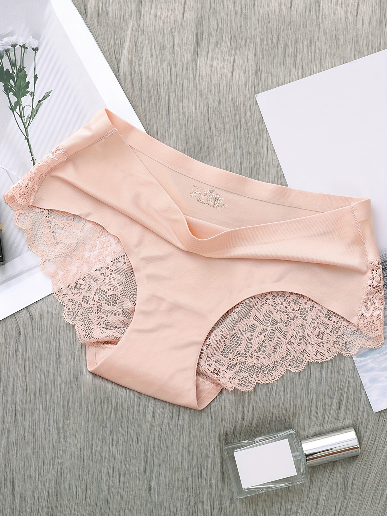 Lace Underwear For Women | 5pcs Contrast Lace Panties | My Lingerie 4U