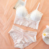 Sheer Bra And Panty Set | Wirefree Bra & Mesh Panties | My Lingerie 4U